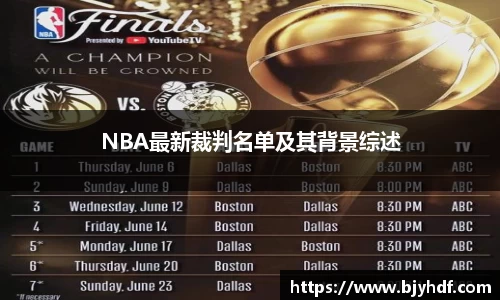 NBA最新裁判名单及其背景综述