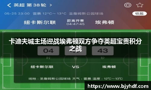 卡迪夫城主场迎战埃弗顿双方争夺英超宝贵积分之战